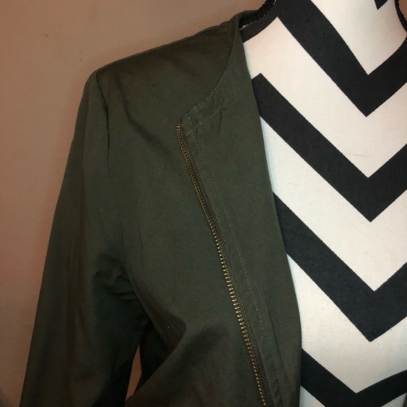 Army Green Bomber Jacket - Picture 3 of 6